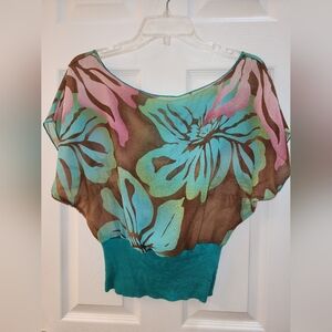 Floral Chiffon Women's Top